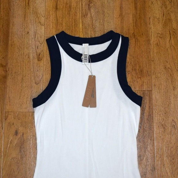 SKIMS Dresses & Skirts - Skims Soft Lounge Dress Womens Small Marble Multi Ribbed Ringer Midi Sleeveless